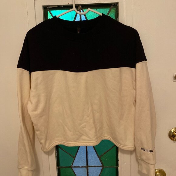 Adam Selman Sport Boxy Pullover Sweatshirt - Picture 1 of 2
